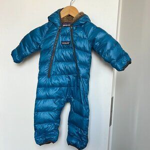 Patagonia Infant Hi Loft down Blue Snowsuit